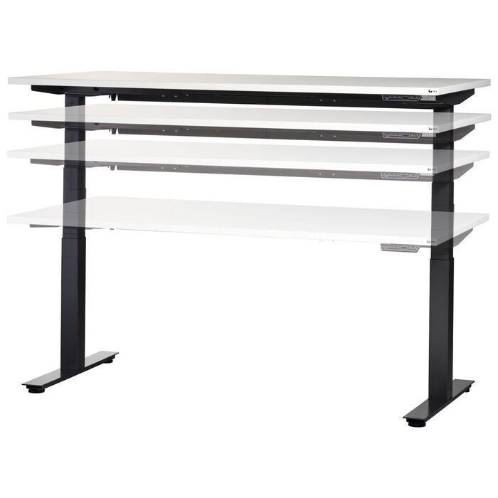 Skrivbord med elektrisk höjdinställning 1600 mm