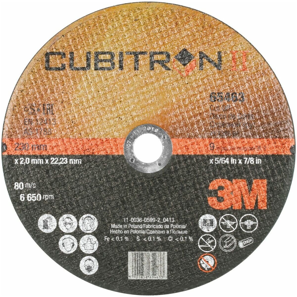 Kapskiva CUBITRON™ II SMAL 230 mm