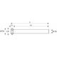Fasfräs av solid hårdmetall för bottenhål ochgenomgående hål 7,8 mm