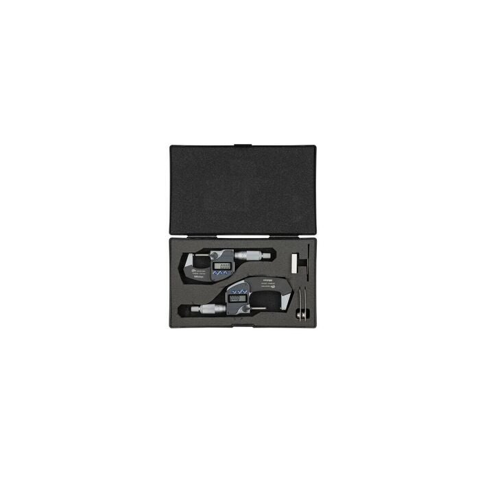 Digital bygelmikrometersats IP65 med datautgång 0-50 mm