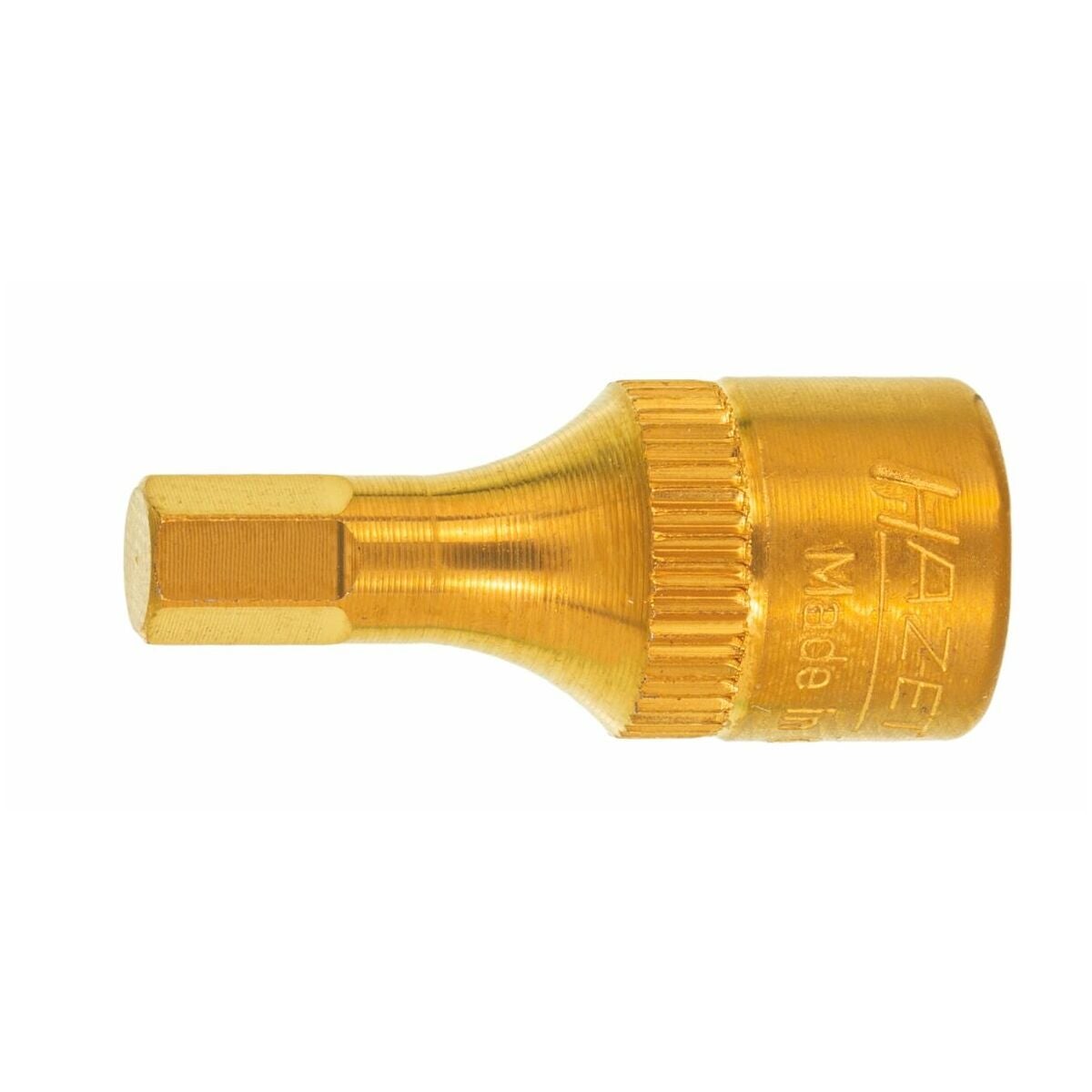 Sexkantskruvdragarinsats, TiN-belagd, 1/4 tum Kort