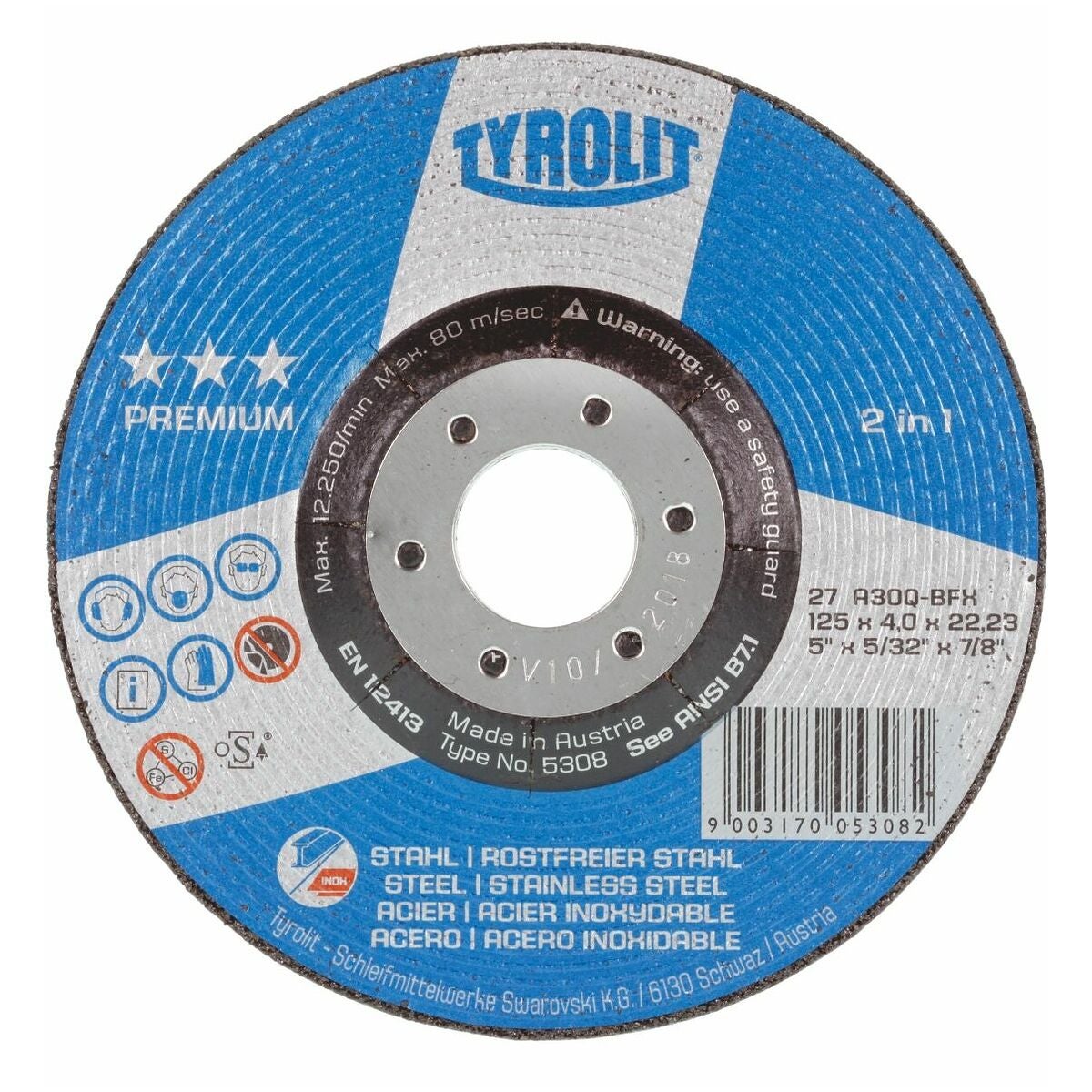 Skrubbslipskiva PREMIUM*** ”2 i 1”