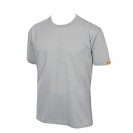 ESD T-shirt CONDUCTEX® Cotton Knit silvergrå