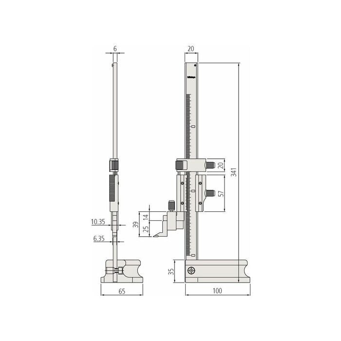 Precisionshöjdritsmått 200 mm