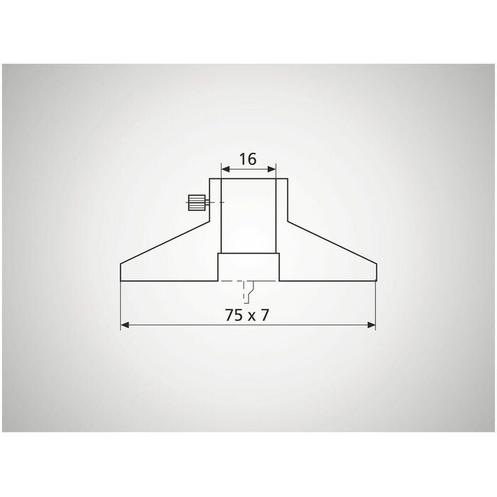 Djupmätbrygga 75×7 mm 75X7