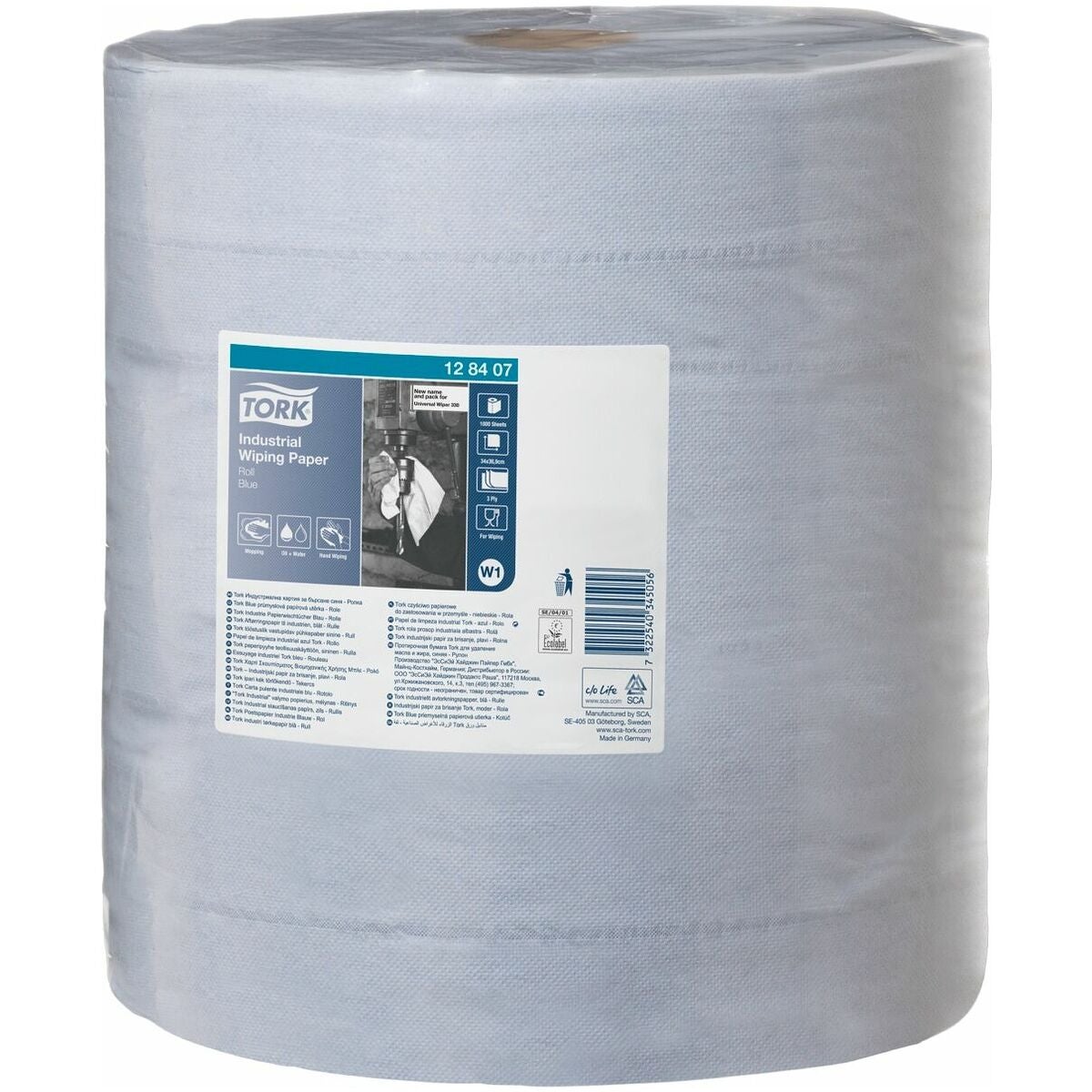 Avtorkningspapper för industrin (blå)