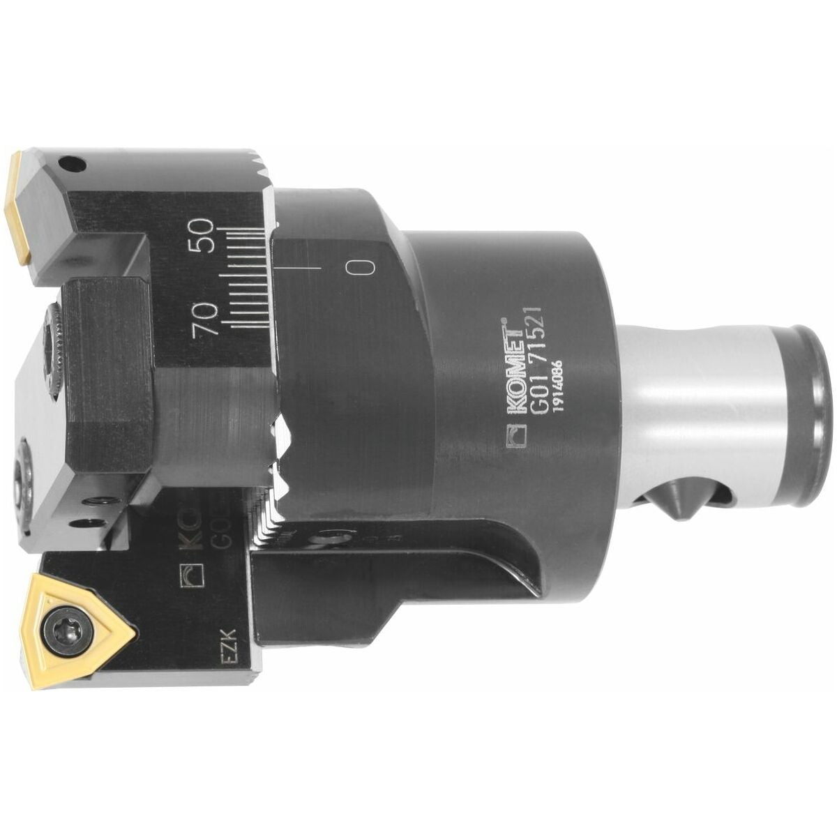 KOMET® TwinKom® stomme för tvåskärshuvud utan axiell justering med ABS® skaft Kort