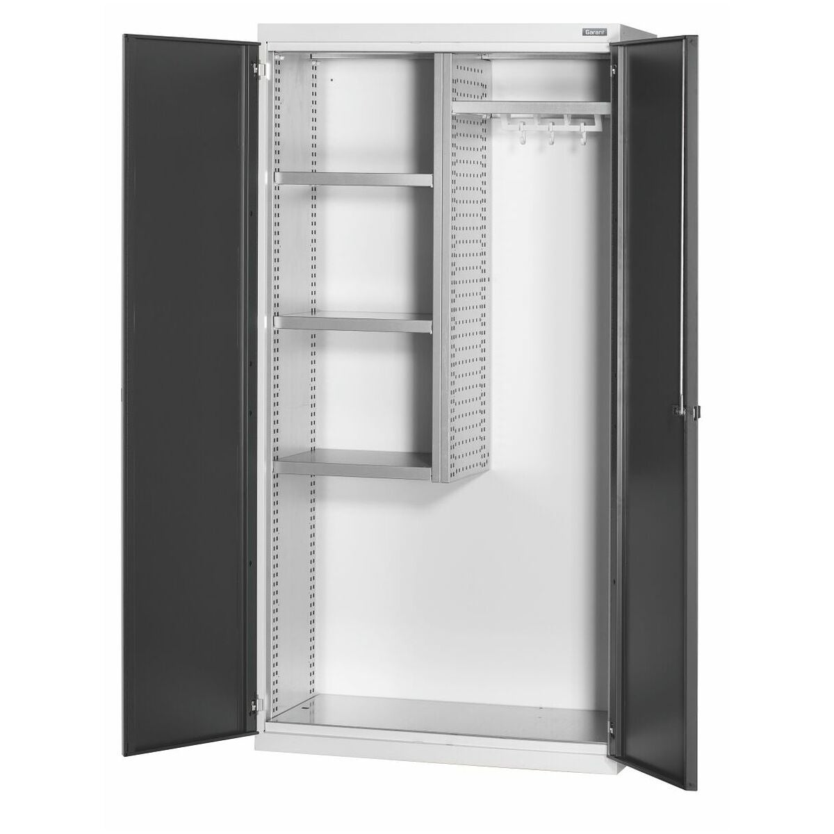 Städskåp Bredd 40G med slagdörrar helt av plåt