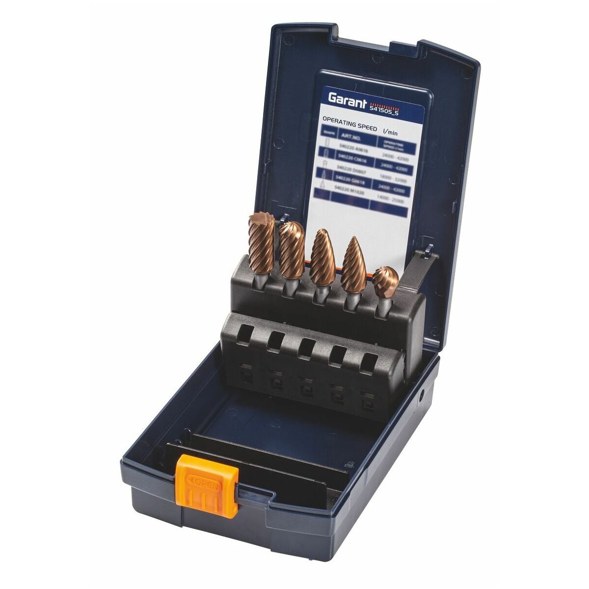 GARANT Master INOX frässtiftsats med beläggning 5 delar, grovt HM AlTiN