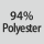 Tygsammansättning: 94 % polyester