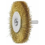 Rundborste med skaft Mässingtråd 0,20 mm 70X10 mm