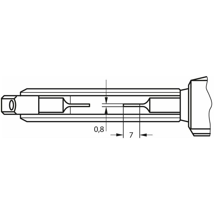 Digital bygelmikrometer för spårmätning i-wi 50-75 mm