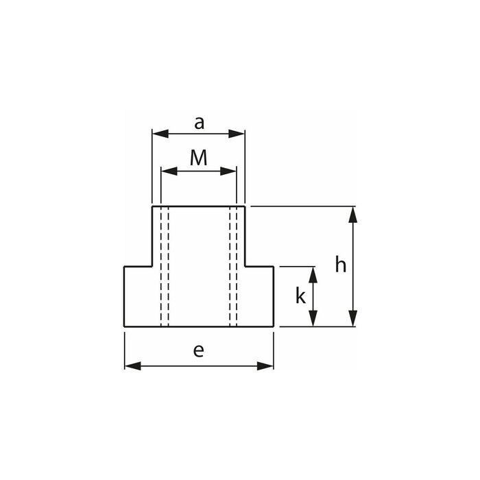 T-spårblock 18 mm