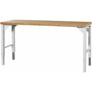 Vario arbetsbänk Basic, elektriskt höjdreglerbar, Bambuskiva 2000/DE mm
