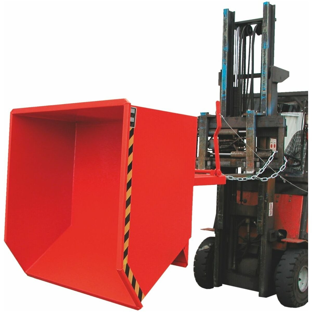 Tippbehållare med låg höjd, lackerad