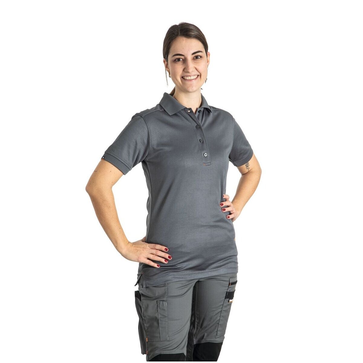 Pikétröja Dam grå