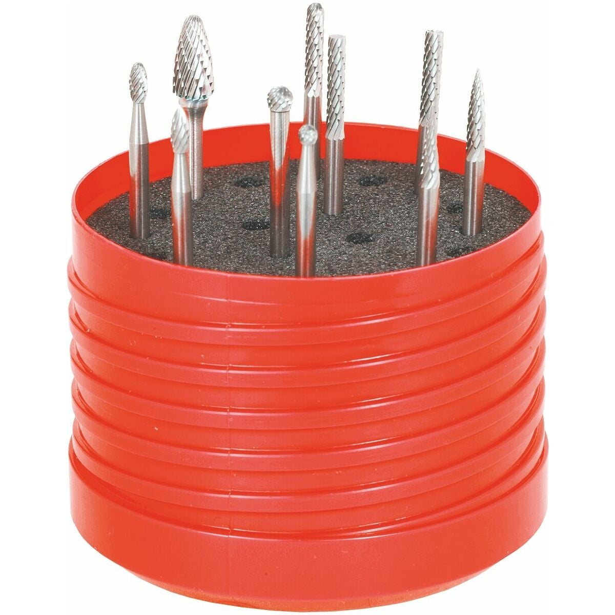 Sats med roterande filar 10 delar Z7 − medel, dubbeltandning X-cut VHM