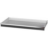 Utdragslåda med enhands enkellådupplåsning, 200 kg 125 mm