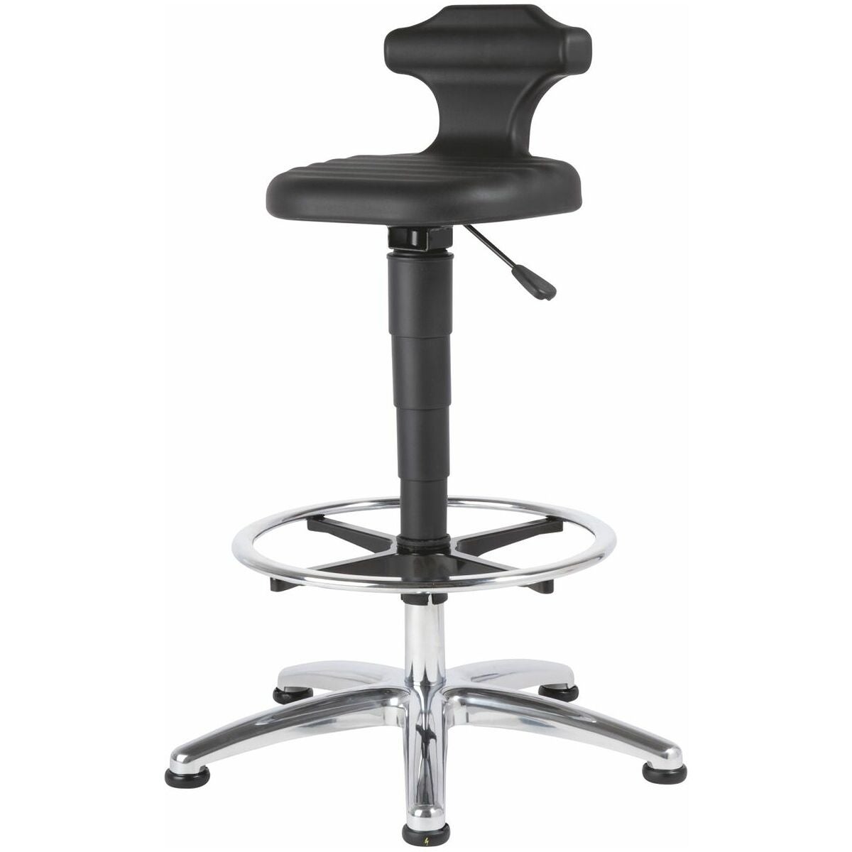 Sitt-/ståhjälp – ESD, polyuretanskumplast, med glidknappar och fotring