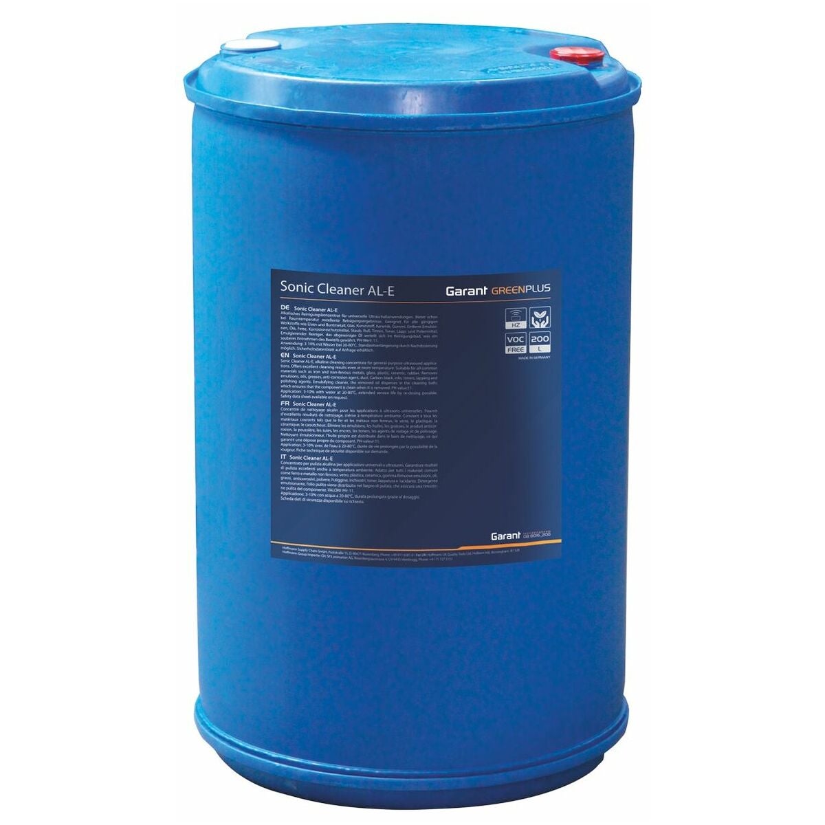 GARANT GreenPlus ultraljudstvättmedel Sonic Cleaner AL-E. alkaliskt emulgerande