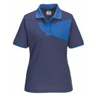 Pikétröja för damer PW2 mörkblå/royalblå