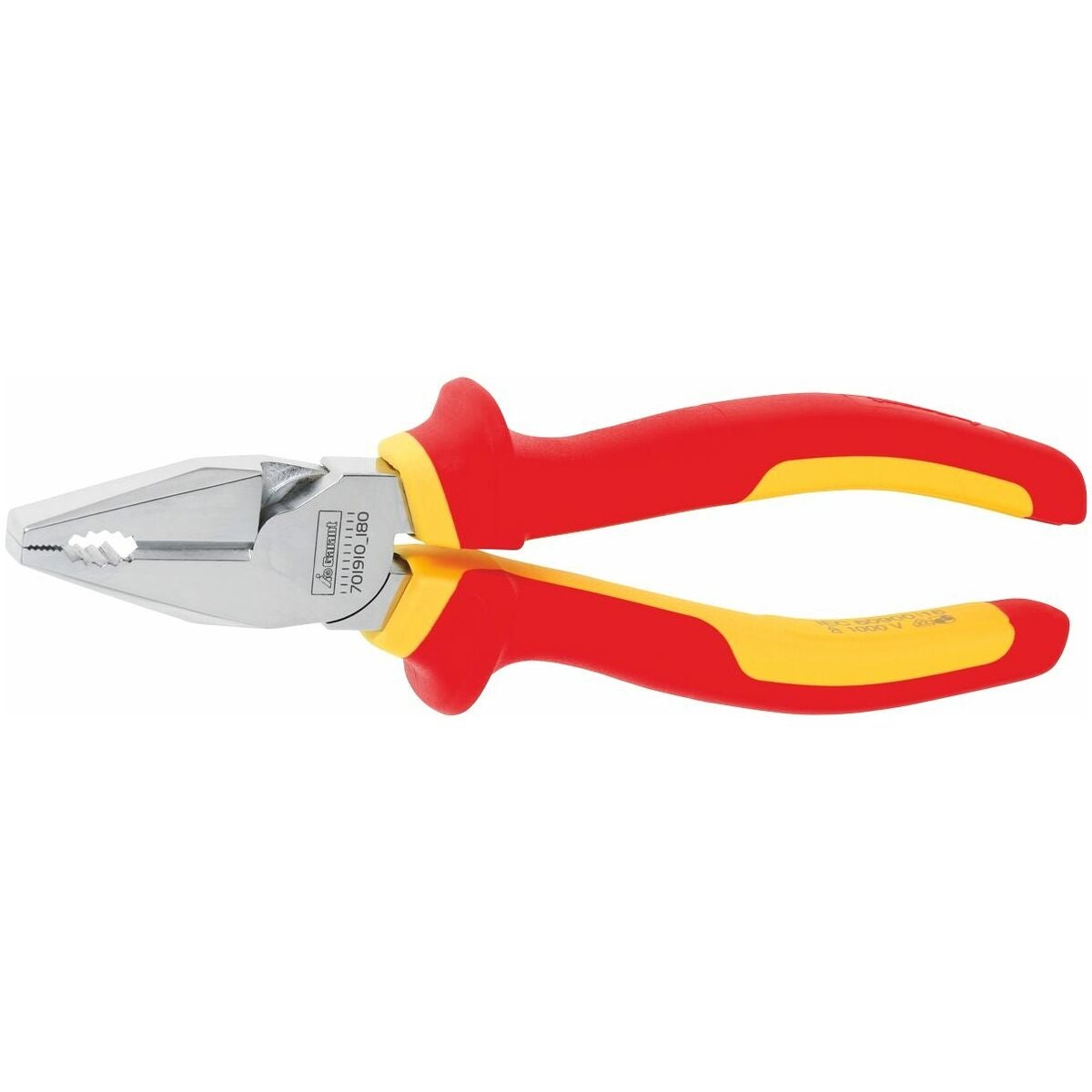 Kraftkombitång, förkromad VDE-isolerad