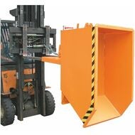 Spånbehållare med perforeratplåtmellangolv