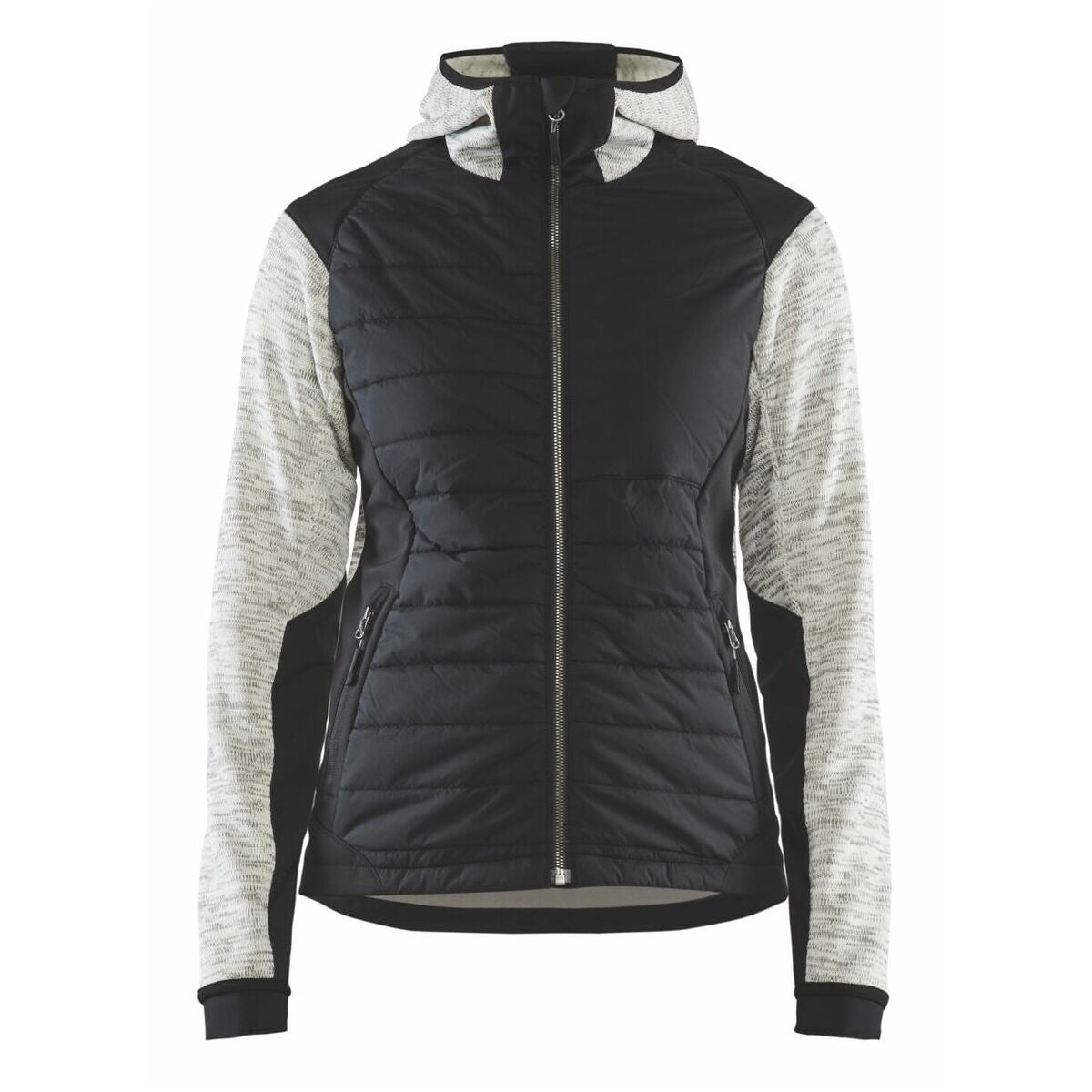 Damhybridjacka gråmelerad / svart