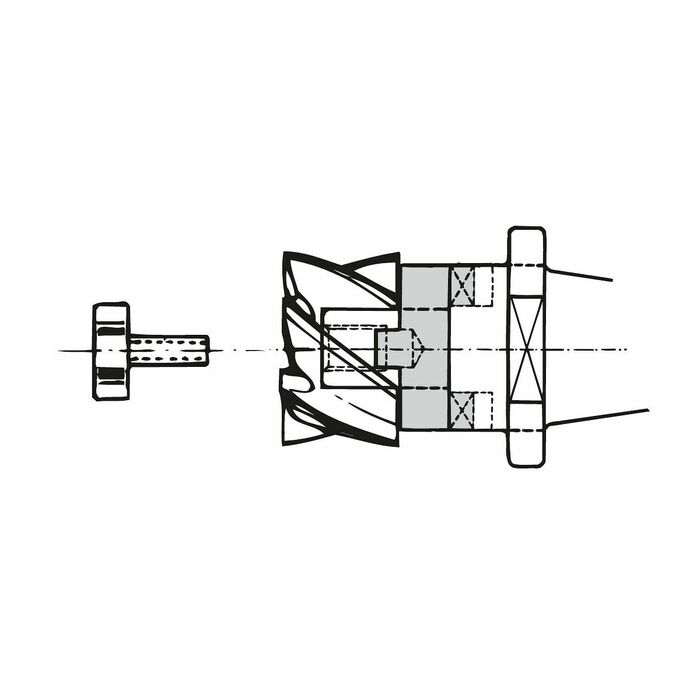 Fräslåsskruv 22 mm