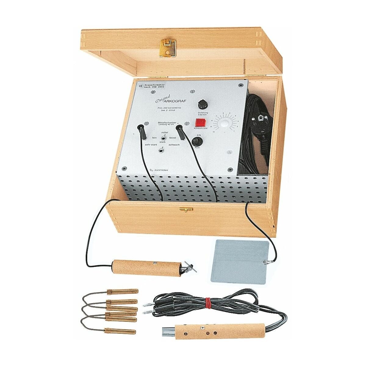 Elektrisk märkapparat för skrift på metall och trä