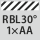för lettrad profil: RBL30° 1×AA