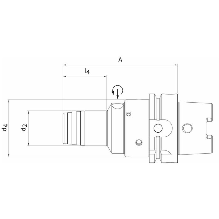 Hydro Dehn-spännchuck Comp-R Inställbar rundhet 20 mm