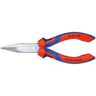 Spetstång, oval/spetsig, förkromad med grepphylsor 160 mm
