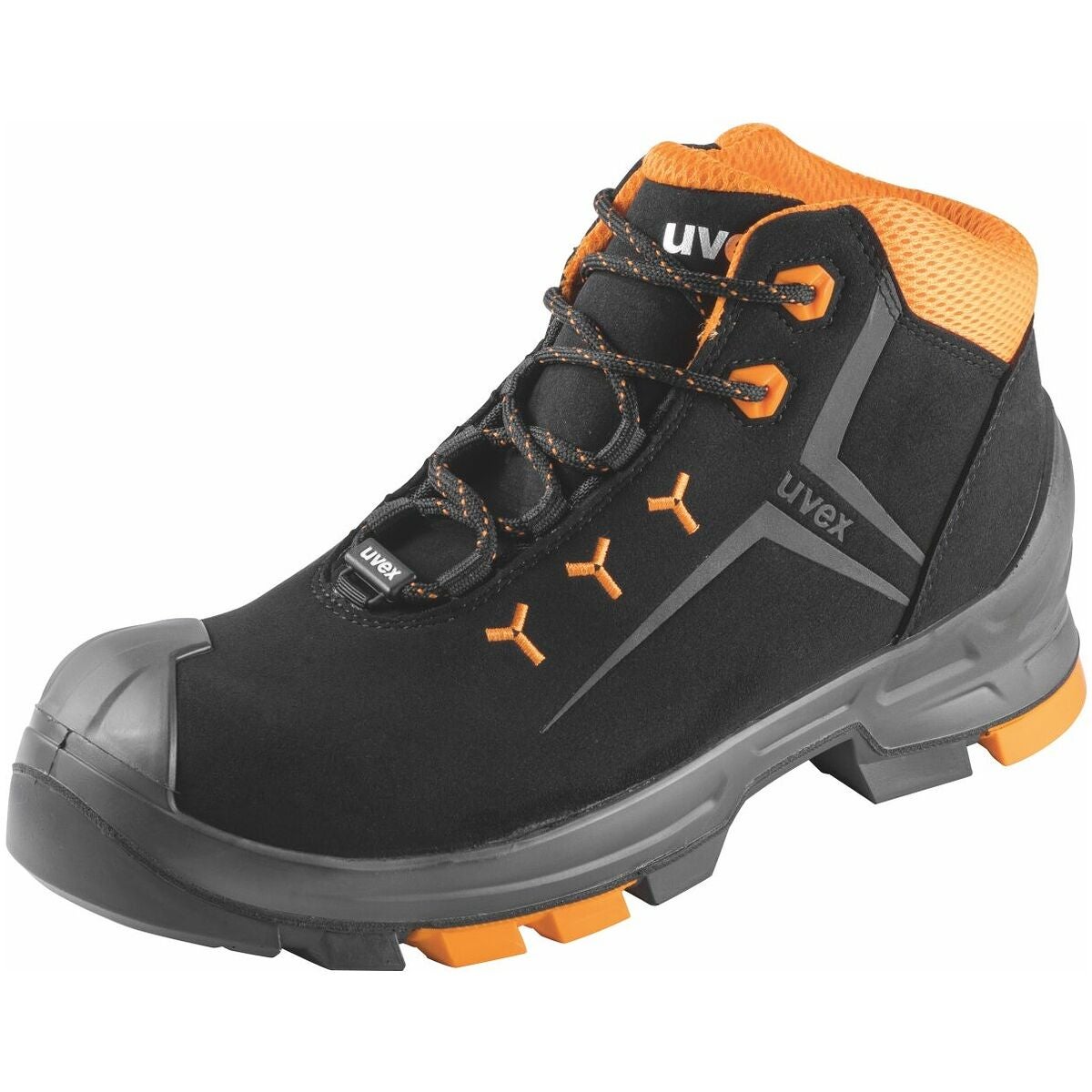 Snörkänga svart/orange uvex 2, S3