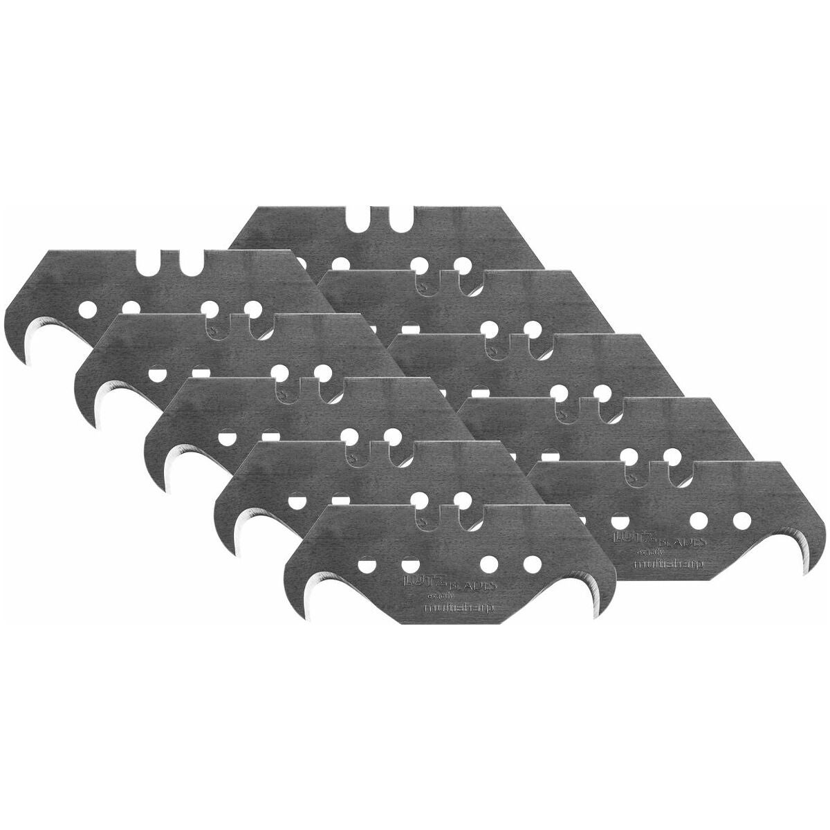 Reservklingsats, 10 delar, hakform 'multisharp' 10