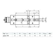 Maskinskruvstycke gripos 100