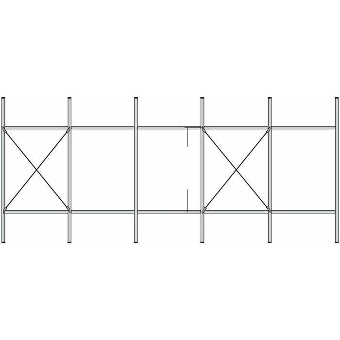 Påbyggnadsställ för hyllplan 2967/994 mm