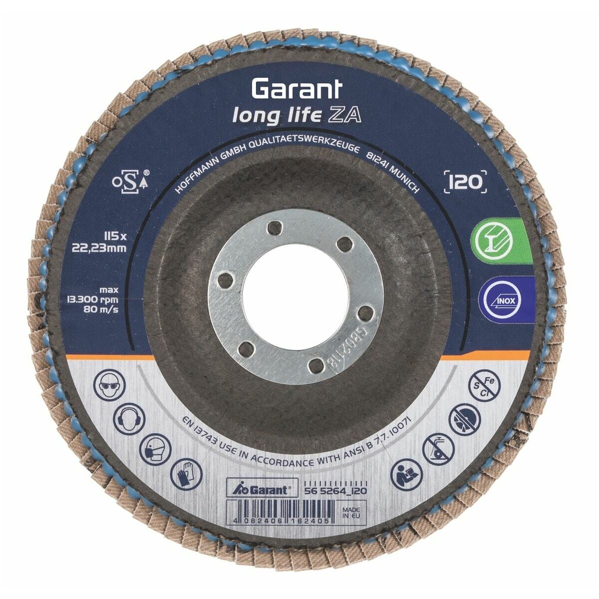 Lamellslipskiva long life ZA konisk ⌀ 115 mm