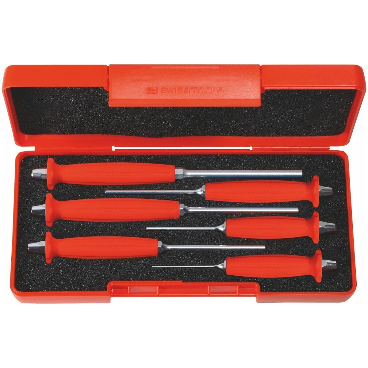 Drivdornssats med handtag i ABS-plastlåda