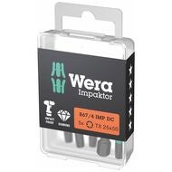 Impaktor bits för Torx®, 1/4 tum E 6,3 Sats med 5 bits TX25