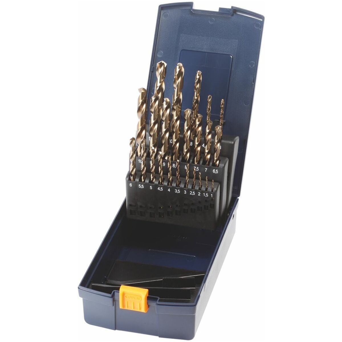 Sats spiralborrar HSS/E nr 114001 med kassett obelagd