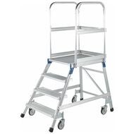 Plattformstrappa med hjul, steg på ena sidan 6