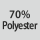 Tygsammansättning: 70% polyester