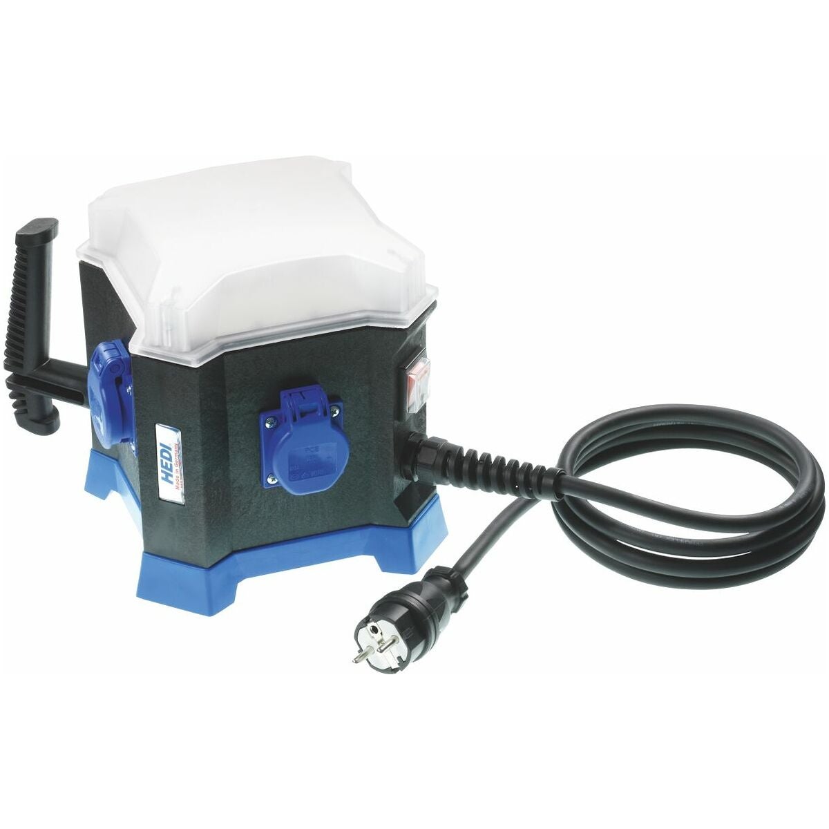 Mobil energiförgrening med belysning