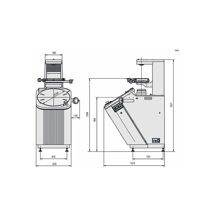 Profilprojektor PV-5110 med objektiv