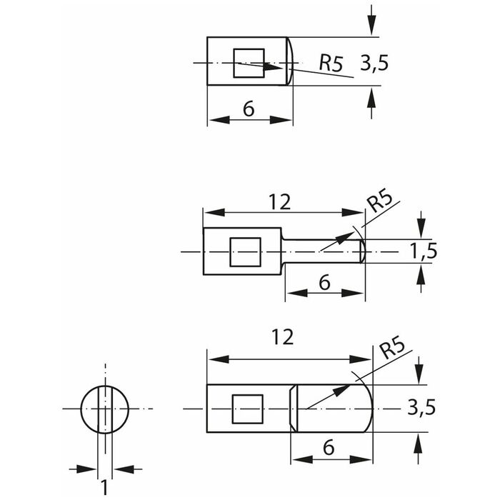 Sats med digitalt universalskjutmått IP 67 200 mm