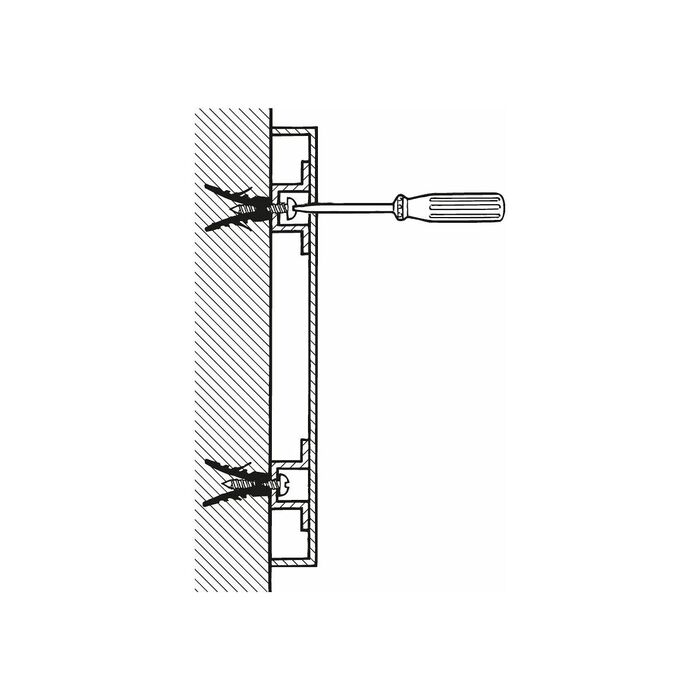 Perforerad panel 481 mm hög för väggmontage 1420 mm