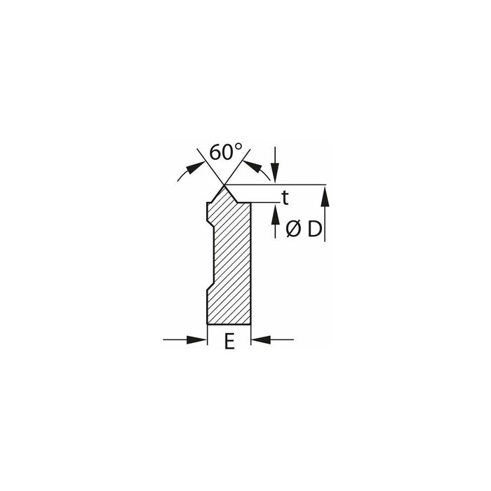 Frässkär 60° 2 mm