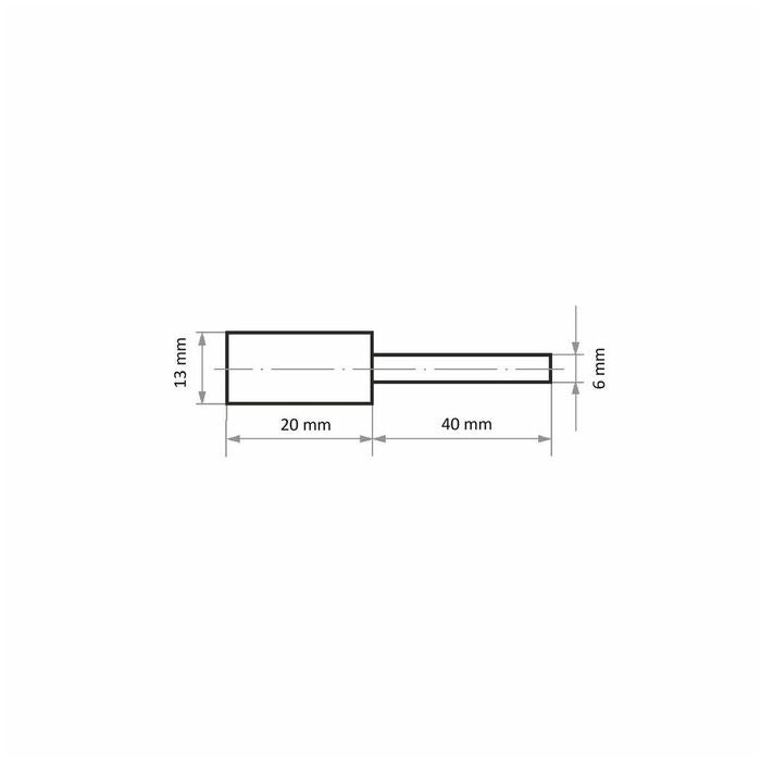 Polerslipstift korn 280 (grått) mycket fin 13X20 mm