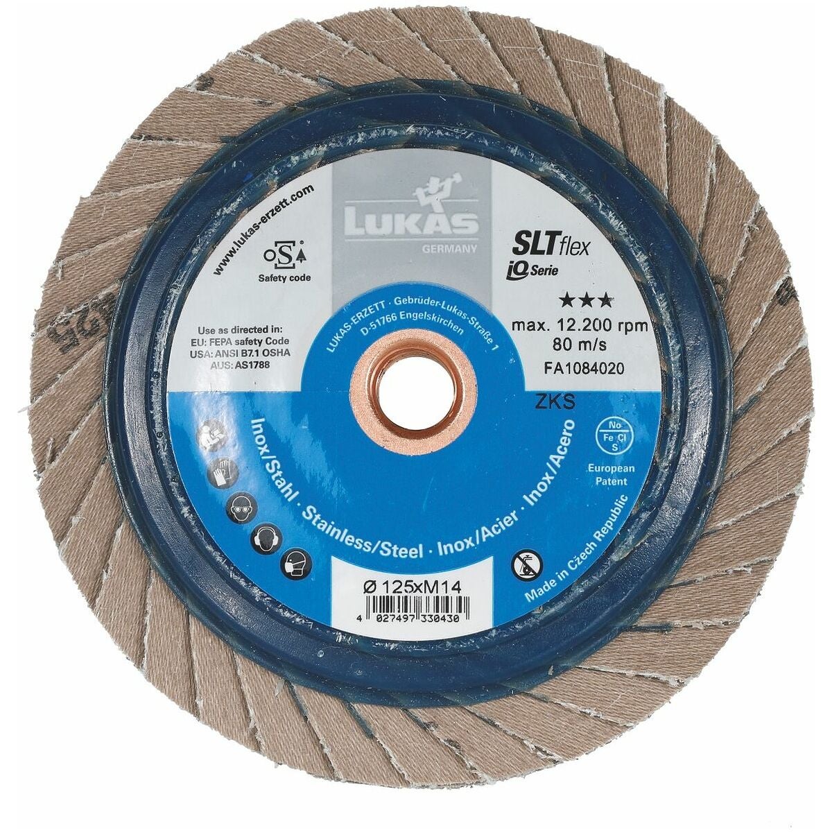 Lamellrondell SLTflex (ZA), fäste M14 ⌀ 115 mm